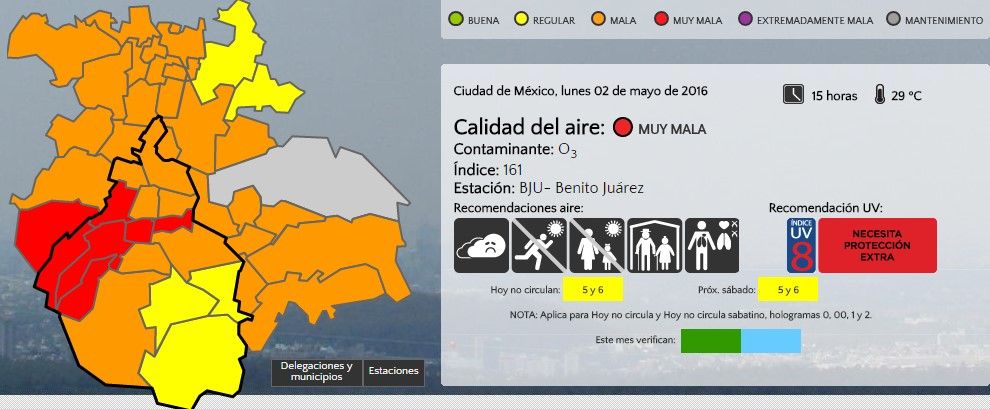 Estamos en contingencia ambiental Fase 1 - airedf-2maycdmx