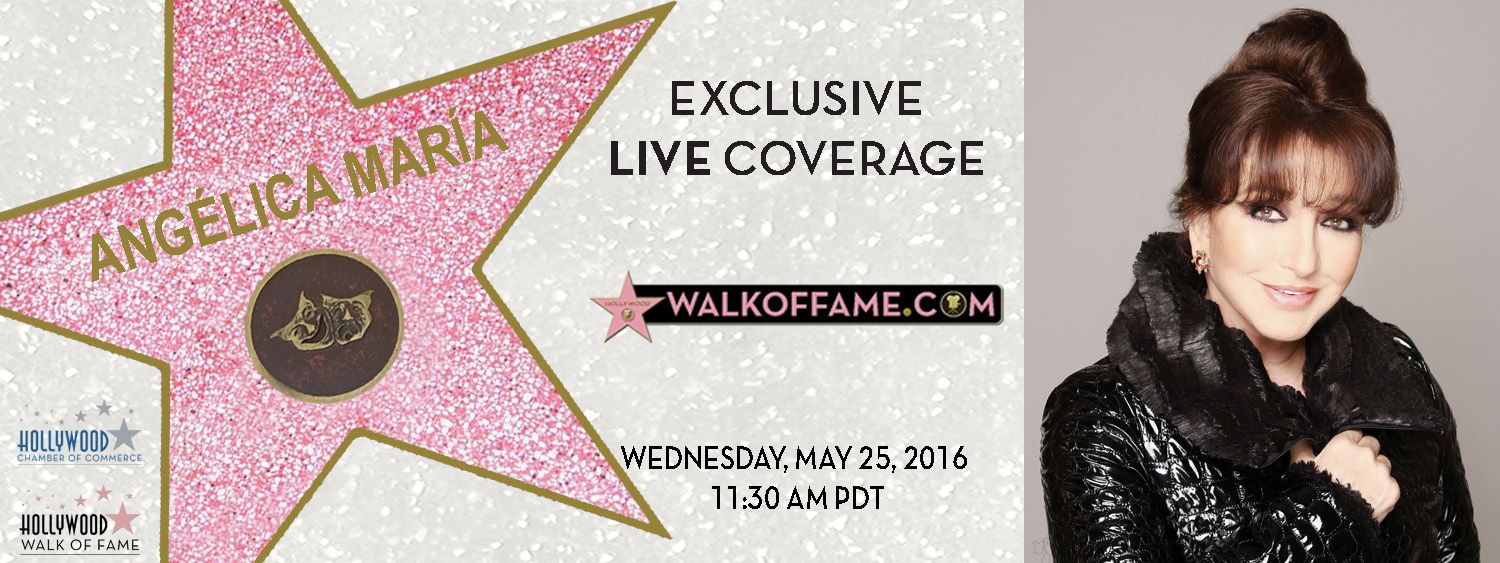 Angelica María ya tiene su estrella en el Paseo de la Fama de Hollywood - angelica-estrella-