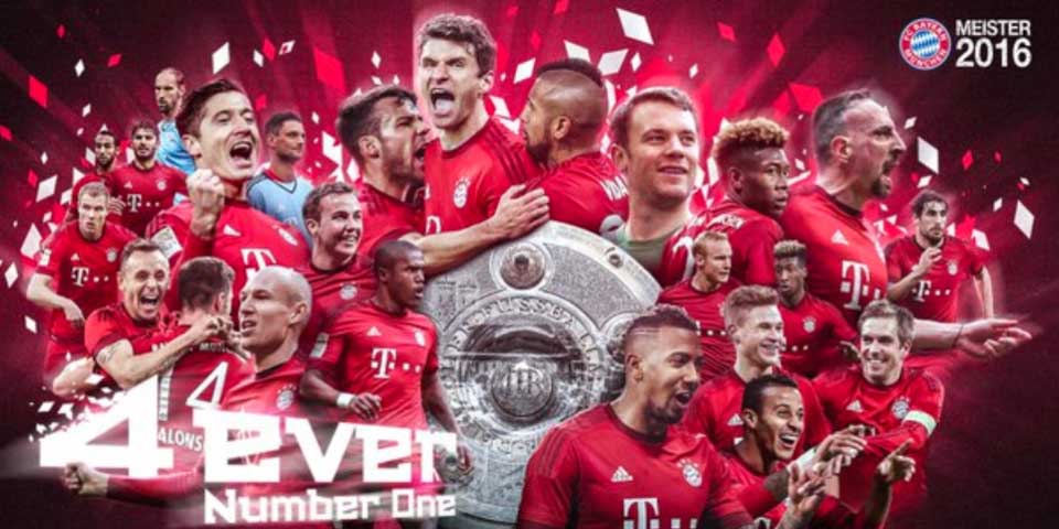Bayern Munich gana su cuarto título consecutivo de la Bundesliga