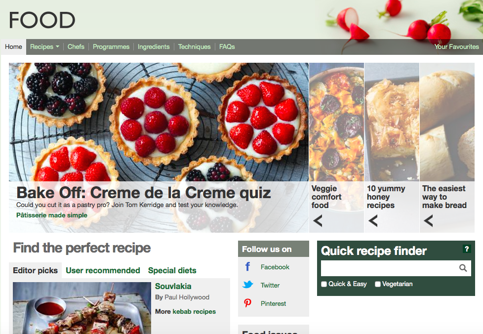 BBC cerrará sitio web destinado a comida - comida-bbc