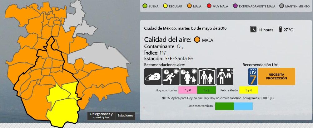A las 15:00 h se decidirá si sigue o no la contingencia: Comisión Ambiental - contaminacion-3may-airecdmx2