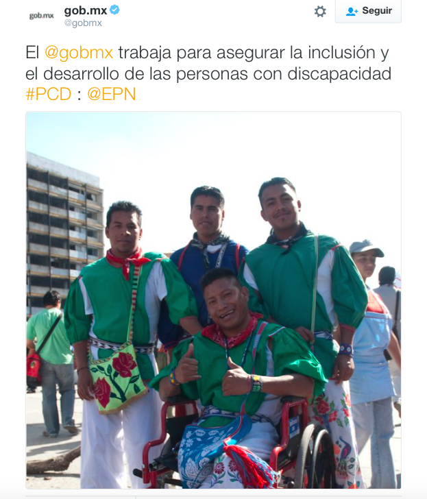 Gobierno trabaja para lograr inclusión y desarrollo de personas con discapacidad: EPN - discapacidad-EPN-Twitter