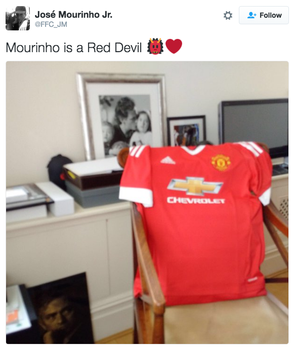 Así es la oficina de José Mourinho - esposa-mourinho-tuit