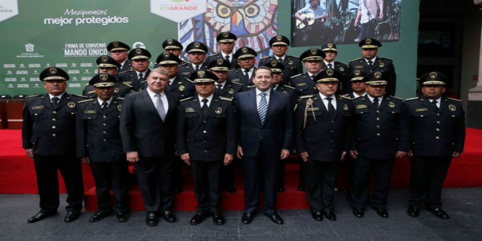 Firman convenio de Mando Único 118 municipios del Estado de México