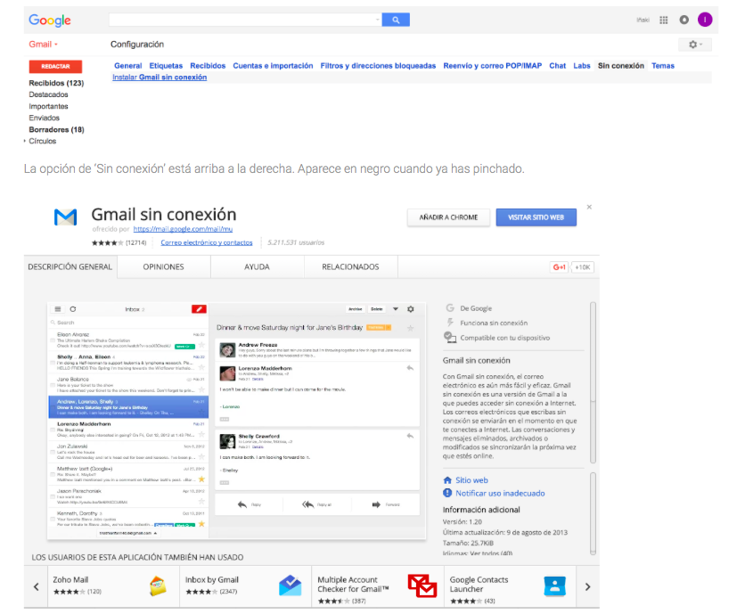 Cuatro opciones que facilitarán tu trabajo por Gmail - gmail2