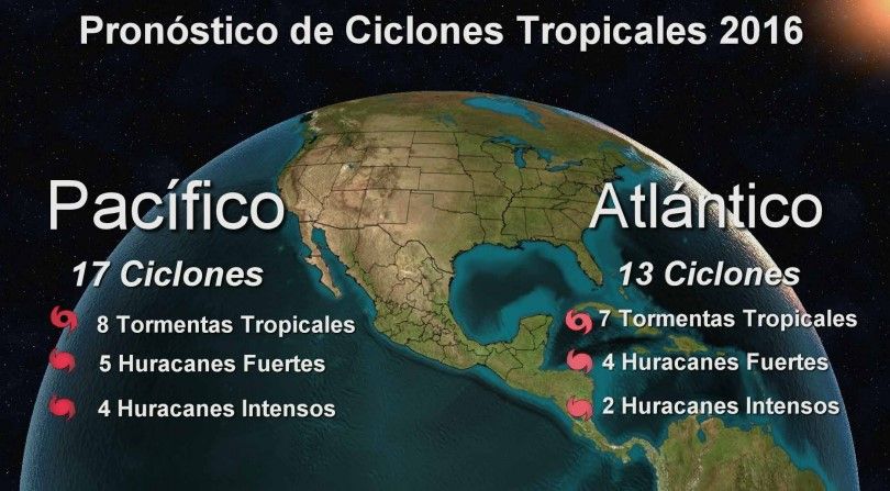 Conagua pronostica 30 ciclones para 2016 - huracanes-2