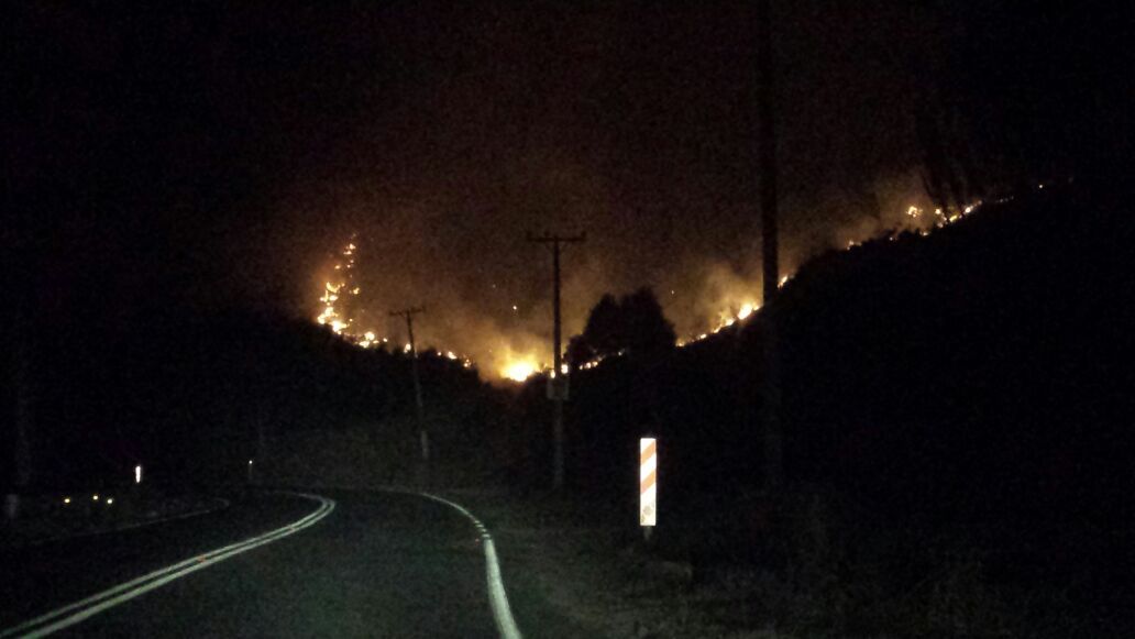 Se reaviva incendio en cerro de Morelia - incendio-cerro-en-linea-maule