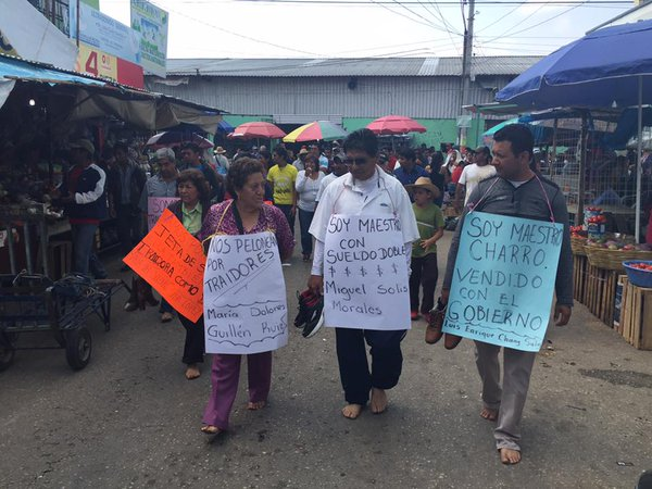 Rapan y acusan de traidores a maestros en Chiapas - maestros-CNTE-chiapas