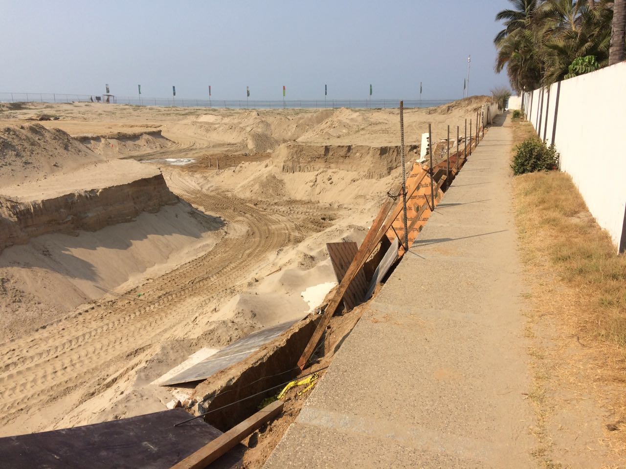 Protestan en Acapulco contra empresa que destruye acceso a playa - manifestación-aca-4