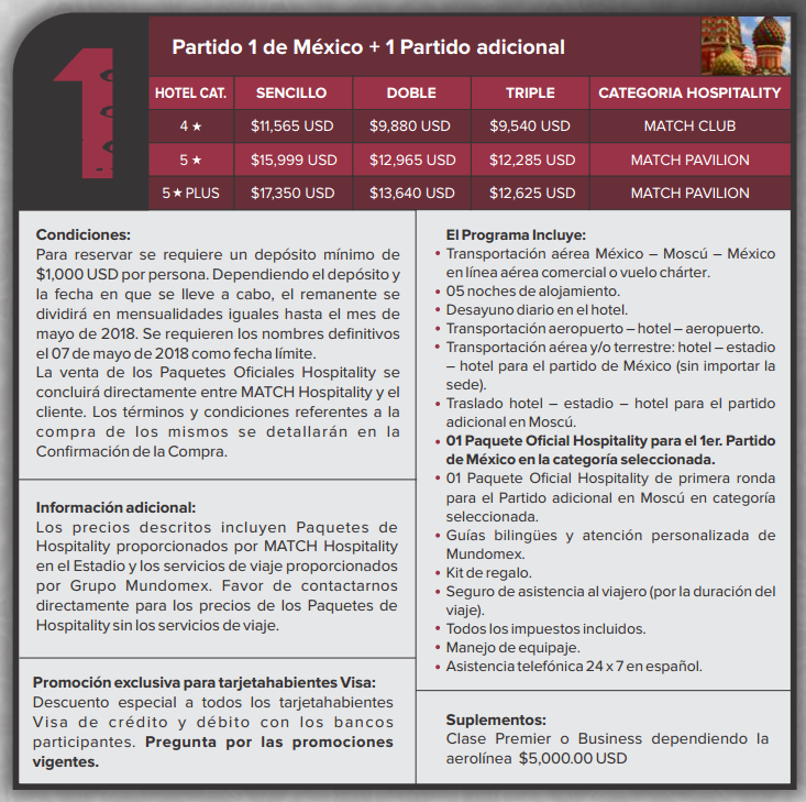 ¿Cuánto cuesta ir al Mundial Rusia 2018? - paquete-mundomex-1