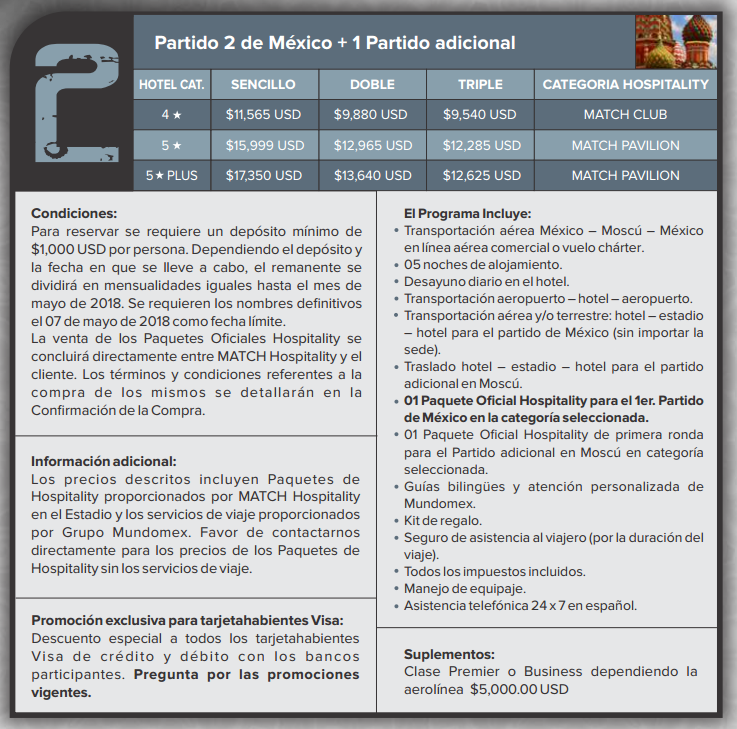 ¿Cuánto cuesta ir al Mundial Rusia 2018? - paquete-mundomex-2