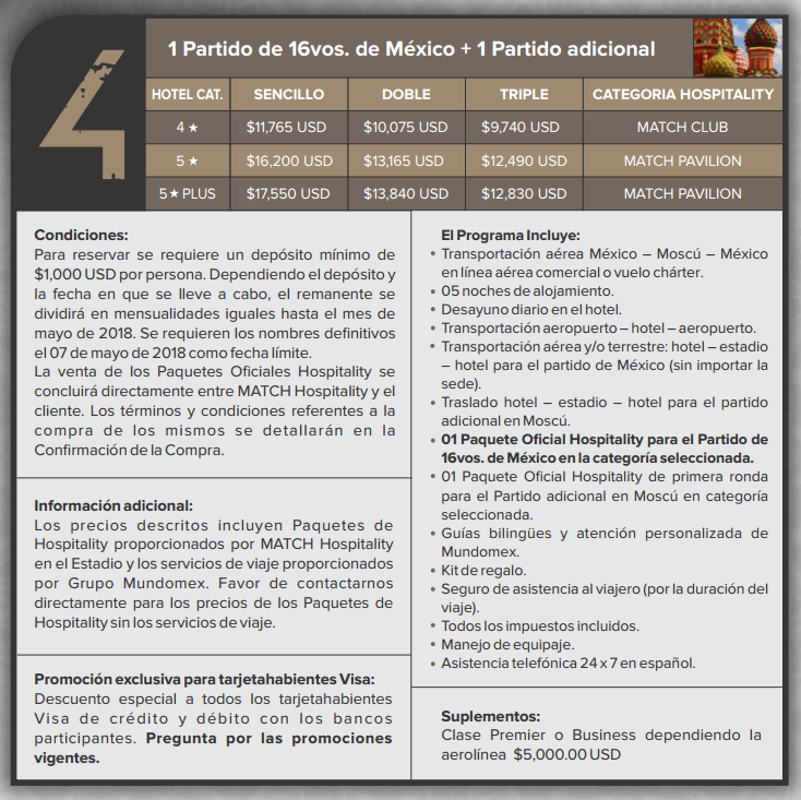 ¿Cuánto cuesta ir al Mundial Rusia 2018? - paquete-mundomex-4