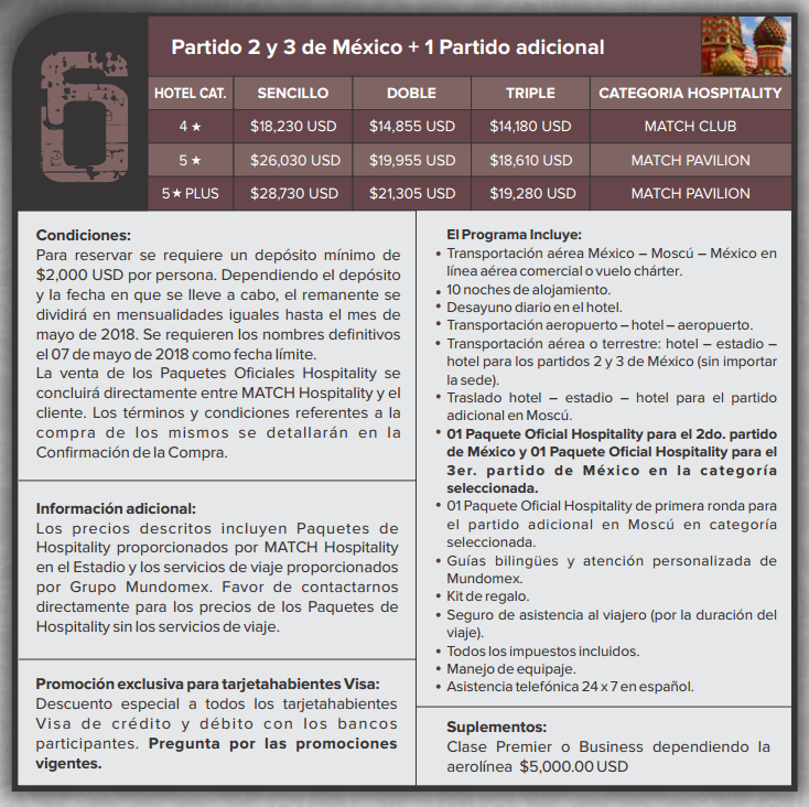 ¿Cuánto cuesta ir al Mundial Rusia 2018? - paquete-mundomex-6