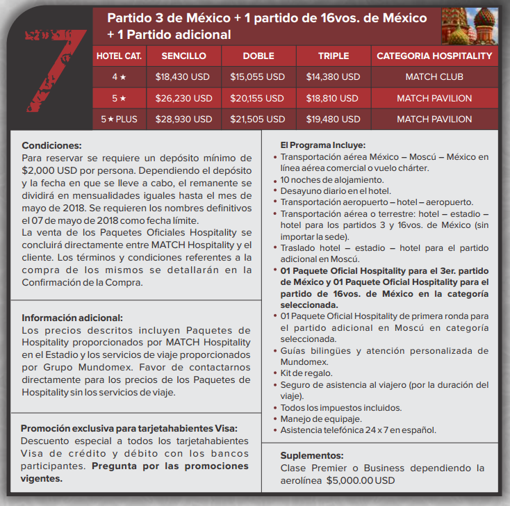 ¿Cuánto cuesta ir al Mundial Rusia 2018? - paquete-mundomex-7