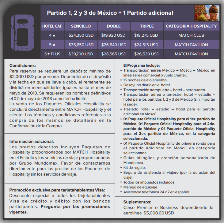 ¿Cuánto cuesta ir al Mundial Rusia 2018? - paquete-mundomex-8