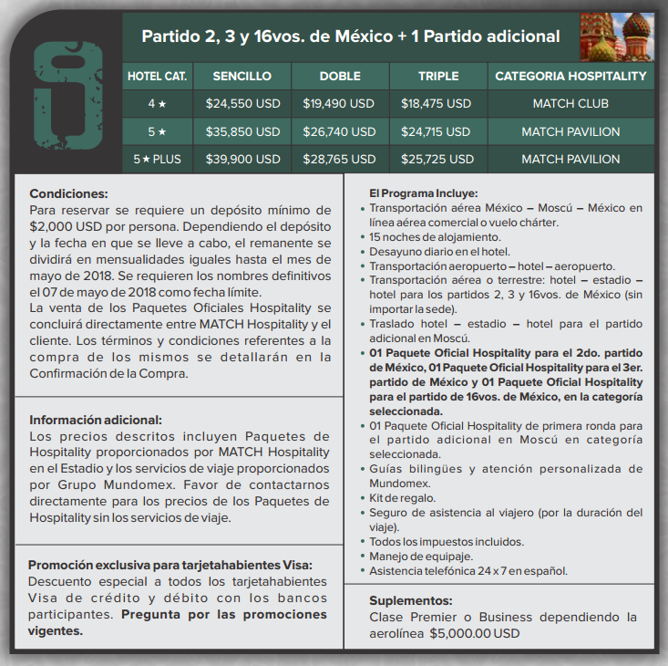 ¿Cuánto cuesta ir al Mundial Rusia 2018? - paquete-mundomex-9