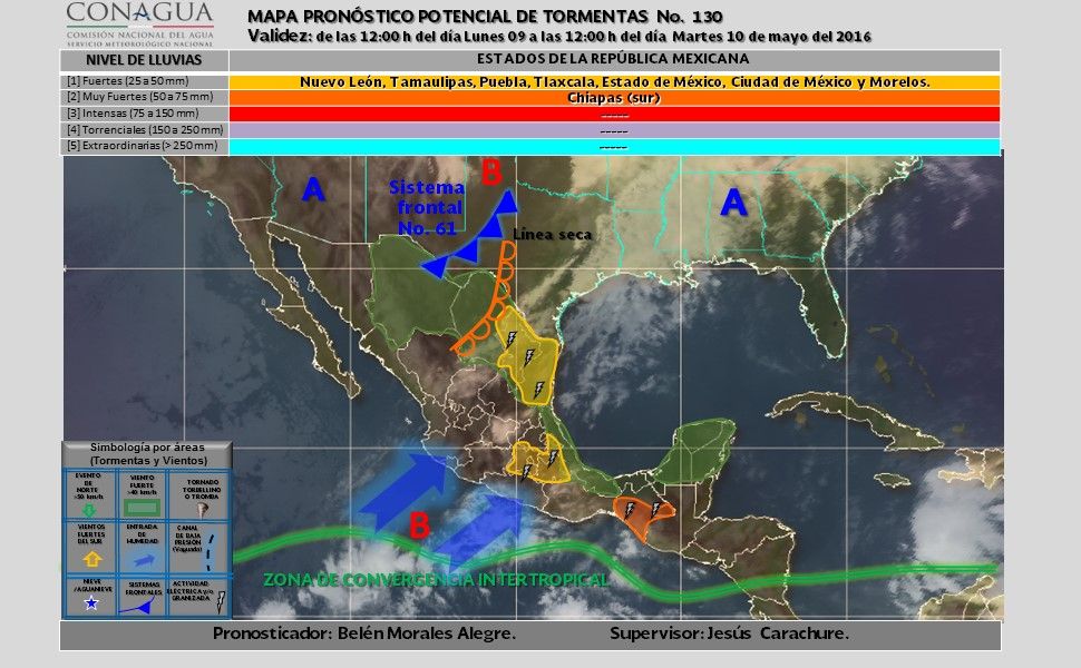 Prevén lluvias fuertes en 10 estados - potencial_tormentas-2