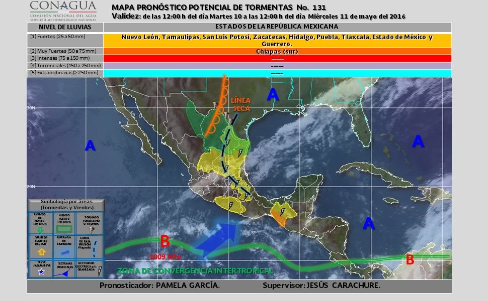 Pronostican lluvias fuertes en seis estados - potencial_tormentas-3