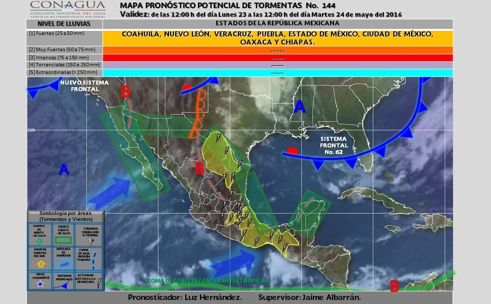SMN pronostica para hoy temperaturas extremas - potencial_tormentas-4-1