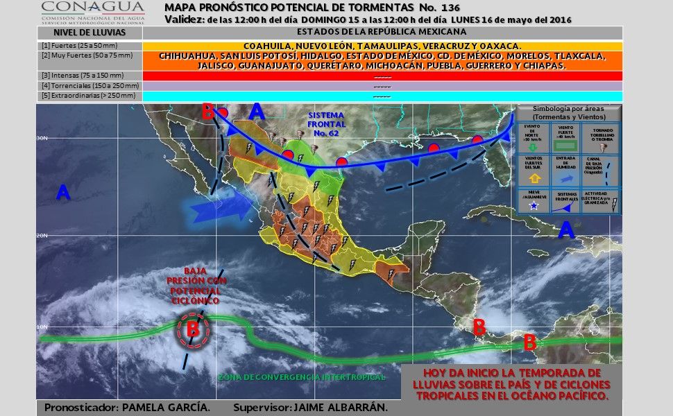 Continuarán las lluvias y tormentas eléctricas en gran parte del país - potencial_tormentas-4