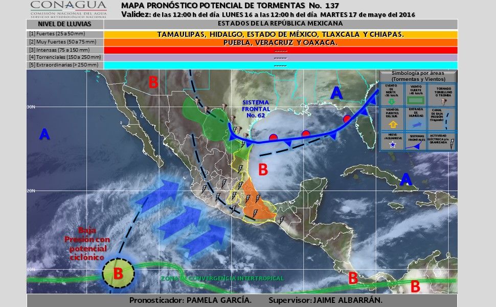 Se mantendrán lluvias fuertes y granizadas en casi todo el país - potencial_tormentas-5