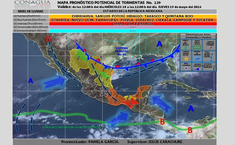 Prevén lluvias, tormentas eléctricas y granizadas en gran parte del país - potencial_tormentas-7