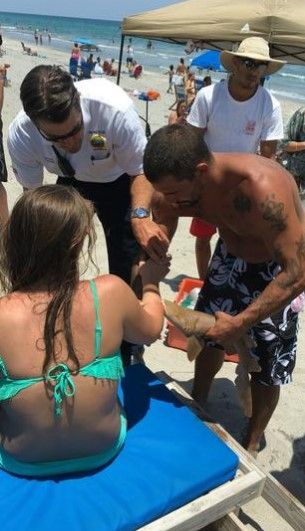 Tiburón muerde a mujer en playa de Florida - tiburon-boca-raton-Boca-Raton-Fire-Rescue