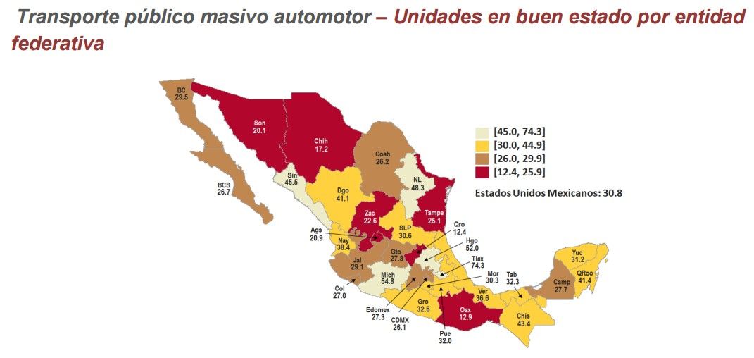 Los estados con el peor transporte público - transporte-público