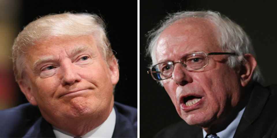 Trump acepta debatir con Sanders bajo una condición