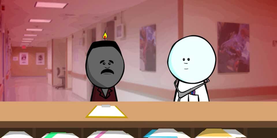 Unidad de Quemados. Nicolás Maduro