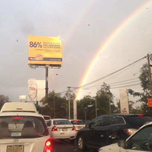Aparece arco iris en el Valle de México - 13495166_10154231056960420_1654382343318049465_n