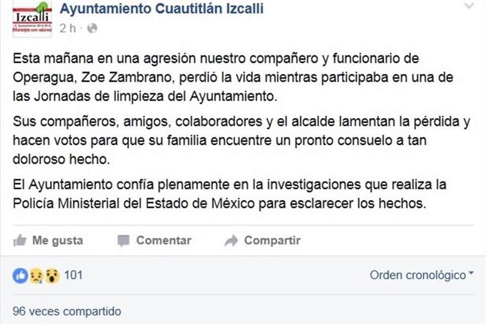 Matan a funcionario en Cuautitlán Izcalli - 18.06.16-Nauca-matanFuncionario-Refo