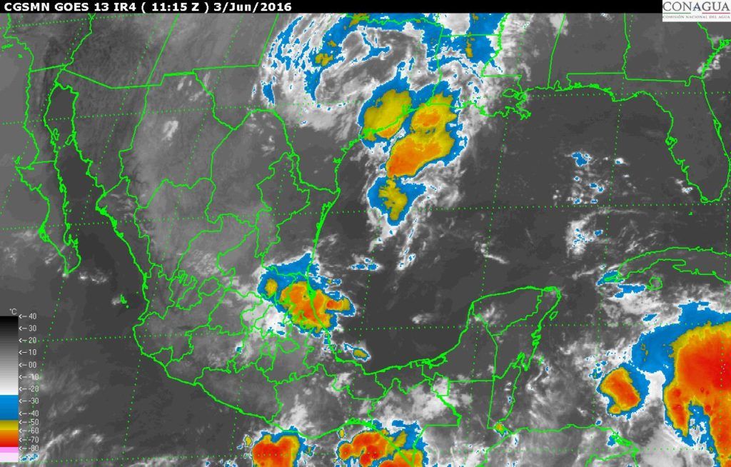 Frente frío 63 continuará provocando lluvias y tormentas - 201606031115-1024x654