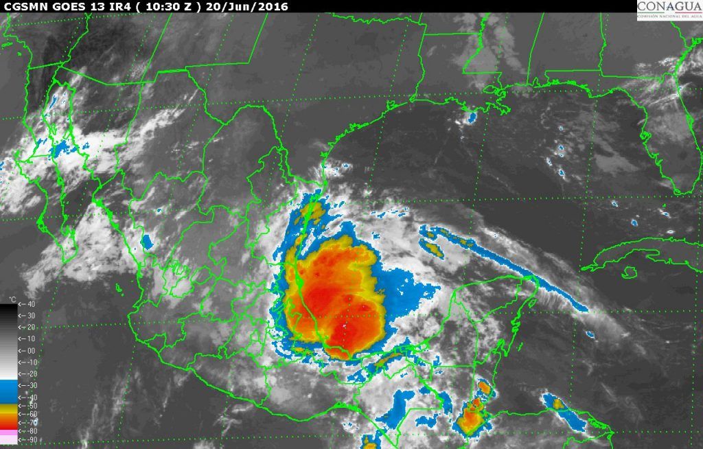 Tormenta tropical Danielle provoca lluvias en gran parte del país - 201606201030-1024x654