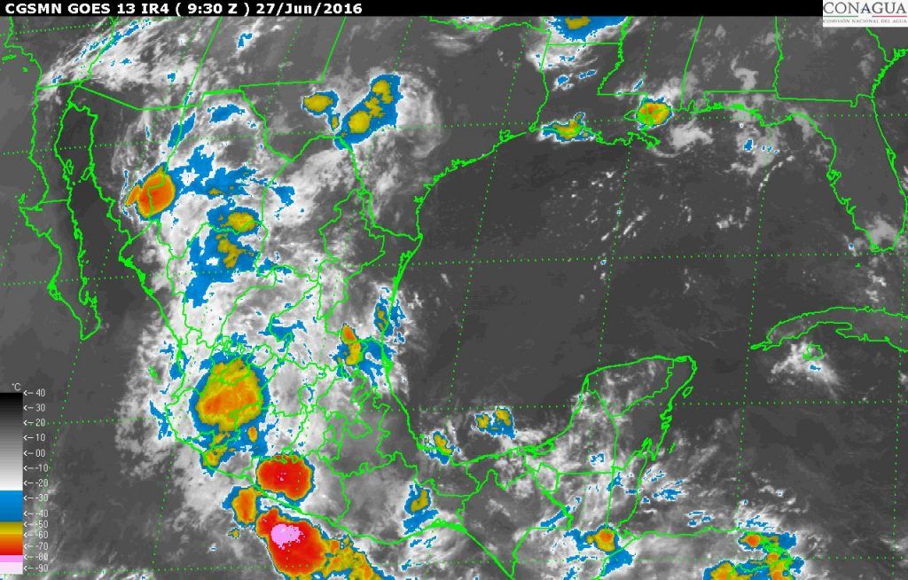 Prevén lluvias y tormentas en todo el país - 201606270930-1024x654