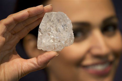 No hubo comprador en la subasta del diamante en bruto más grande del mundo