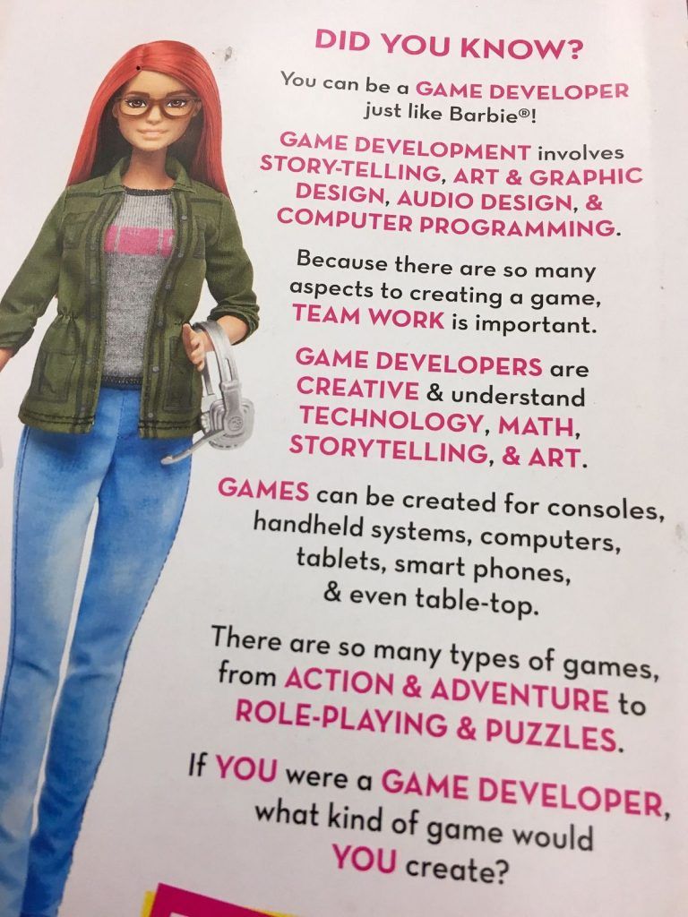 Presentan a Barbie desarrolladora de videojuegos - Barbie-Videojuego-2-768x1024