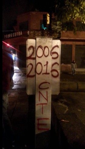 CNTE coloca barricadas en el centro de Oaxaca - CNTE-2016-Oaxaca-RamsesVg