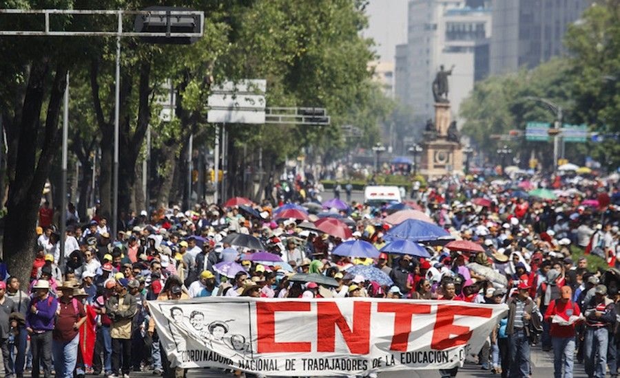 Maestros marcharán por la liberación de dirigentes detenidos - CNTE_Marcha_Salarios-3