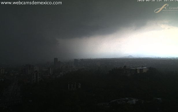 Fuerte tormenta en la Ciudad de México