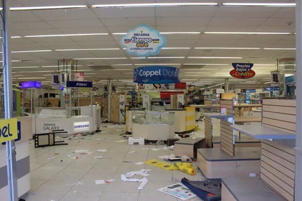 Coppel pide justicia por saqueo en sucursal en Palenque