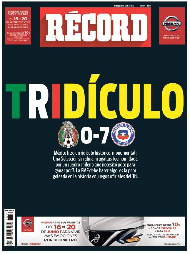 Medios internacionales destacan derrota de México - ClT7gN6UYAAVNF-