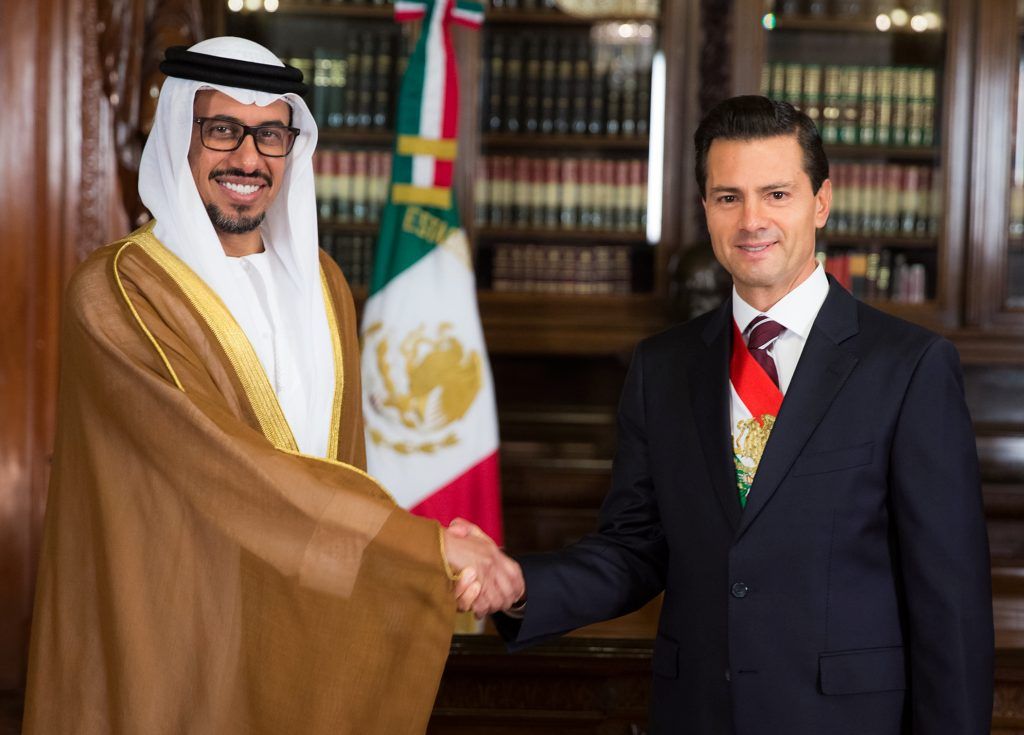 Recibe EPN cartas credenciales de cinco embajadores - EPN-Ahmed-Hatem-Barghash-Al-Menhali-1024x735