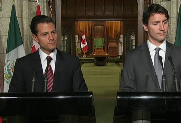 EPN y Justin Trudeau acuerdan estrechar comunicación EPN y Justin Trudeau acuerdan estrechar comunicación