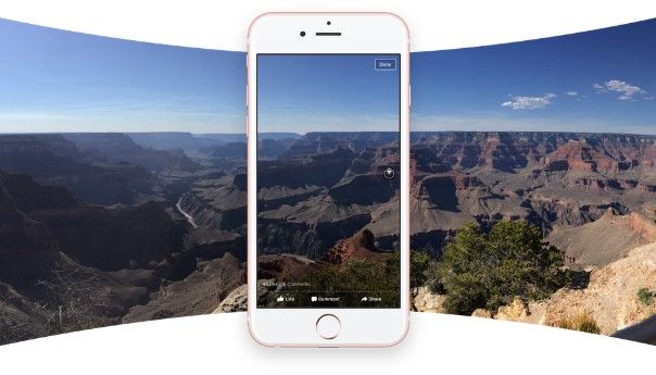 Facebook abre la puerta para imágenes 360