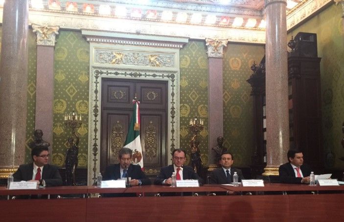 Relación comercial con Reino Unido no cambiará: Guajardo - Guajardo-Videgaray-conferencia-prensa-ildefonsogv