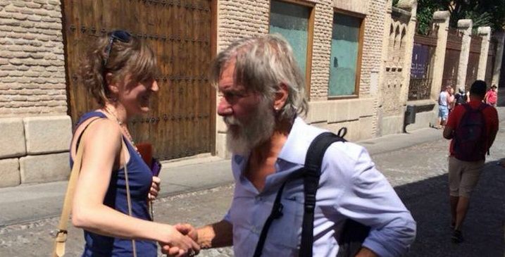 Encuentran irreconocible a Harrison Ford en España