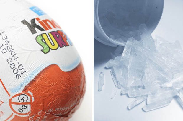 Niño encuentra metanfetaminas en Kinder Sorpresa