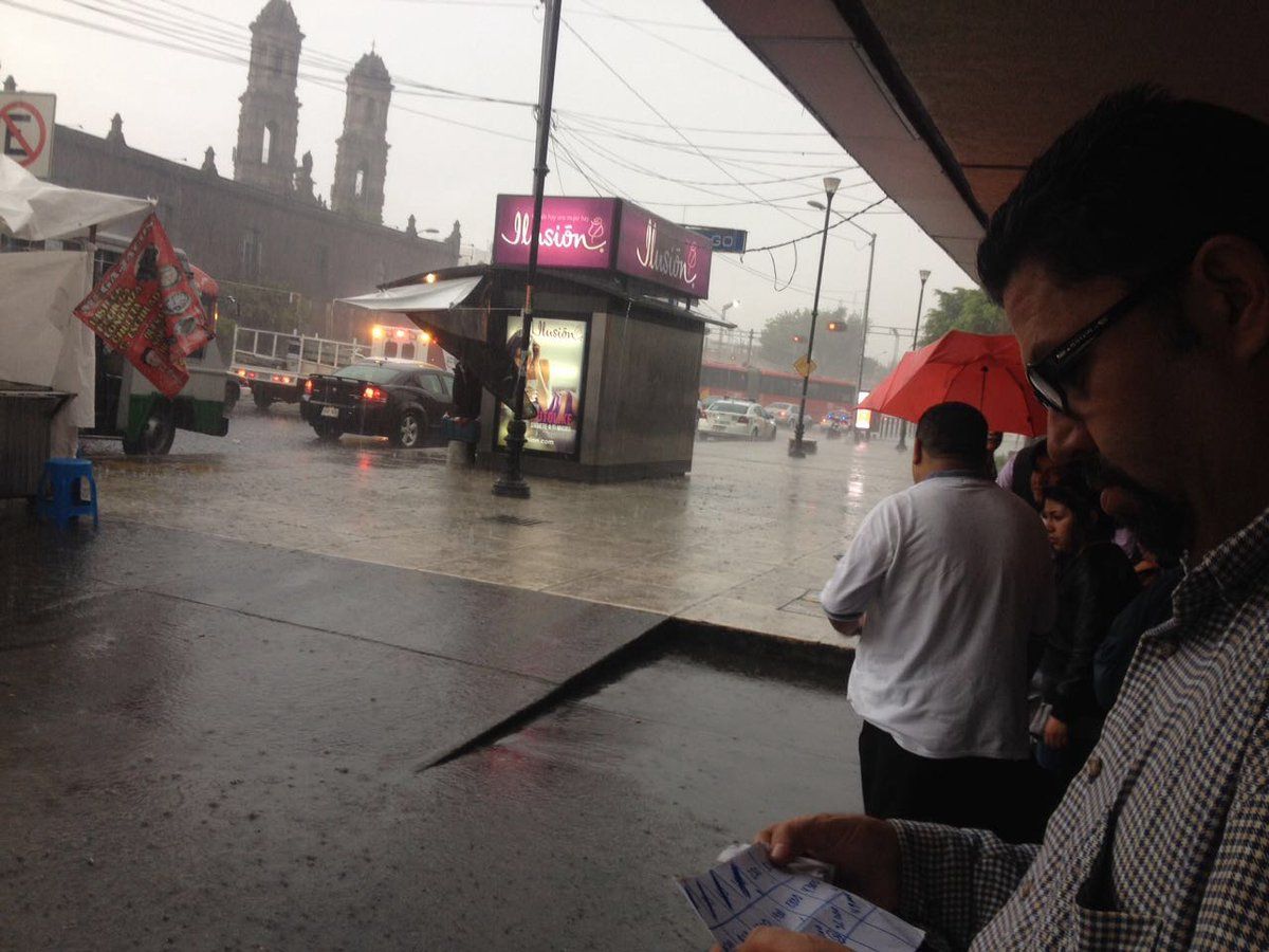 Pronostican lluvias constantes en la Ciudad de México