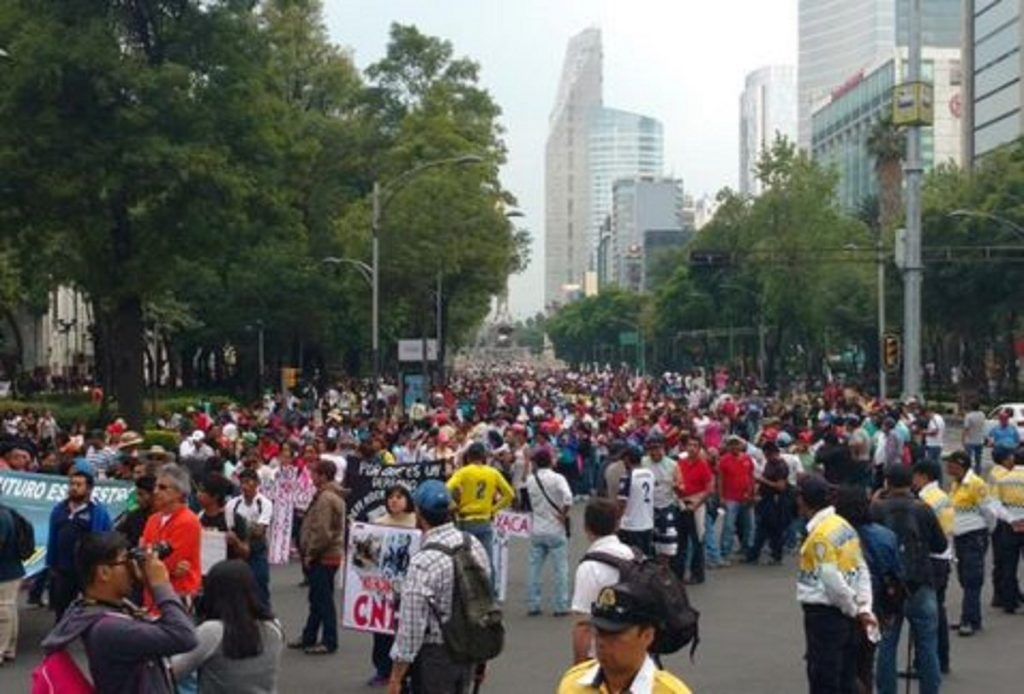 Concluye marcha de la CNTE - Marcha-CNTE-1-1024x694